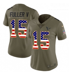 Womens Nike Houston Texans 15 Will Fuller V Limited OliveUSA Flag 2017 Salute to Service NFL Jersey Womens Nike Houston Texans 15 Will Fuller V Limited OliveUSA Flag 2017 Salute to Service NFL Jersey