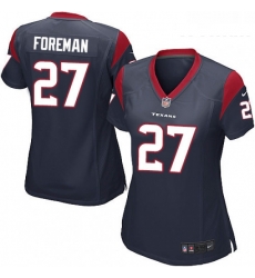 Womens Nike Houston Texans 27 DOnta Foreman Game Navy Blue Team Color NFL Jersey Womens Nike Houston Texans 27 DOnta Foreman Game Navy Blue Team Color NFL Jersey