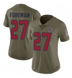 Womens Nike Houston Texans 27 DOnta Foreman Limited Olive 2017 Salute to Service NFL Jersey Womens Nike Houston Texans 27 DOnta Foreman Limited Olive 2017 Salute to Service NFL Jersey