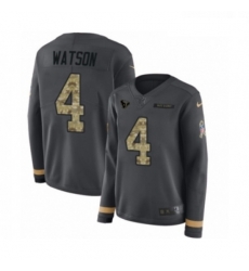Womens Nike Houston Texans 4 Deshaun Watson Limited Black Salute to Service Therma Long Sleeve NFL Jersey Womens Nike Houston Texans 4 Deshaun Watson Limited Black Salute to Service Therma Long Sleeve NFL Jersey