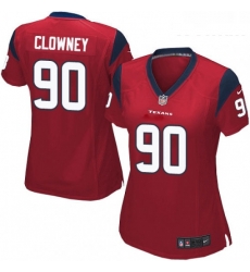 Womens Nike Houston Texans 90 Jadeveon Clowney Game Red Alternate NFL Jersey Womens Nike Houston Texans 90 Jadeveon Clowney Game Red Alternate NFL Jersey