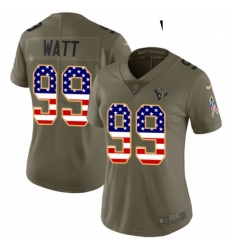 Womens Nike Houston Texans 99 JJ Watt Limited OliveUSA Flag 2017 Salute to Service NFL Jersey Womens Nike Houston Texans 99 JJ Watt Limited OliveUSA Flag 2017 Salute to Service NFL Jersey