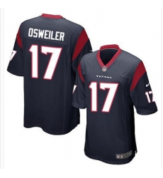Nike Texans #17 Brock Osweiler Navy Blue Team Color Youth Stitched NFL Elite Jersey Nike Texans #17 Brock Osweiler Navy Blue Team Color Youth Stitched NFL Elite Jersey