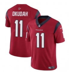 Youth Houston Texans 11 Jeff Okudah Red Vapor Untouchable Limited Stitched Football Jersey Youth Houston Texans 11 Jeff Okudah Red Vapor Untouchable Limited Stitched Football Jersey