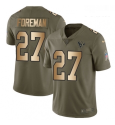 Youth Nike Houston Texans 27 DOnta Foreman Limited OliveGold 2017 Salute to Service NFL Jersey Youth Nike Houston Texans 27 DOnta Foreman Limited OliveGold 2017 Salute to Service NFL Jersey