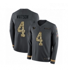 Youth Nike Houston Texans 4 Deshaun Watson Limited Black Salute to Service Therma Long Sleeve NFL Jersey Youth Nike Houston Texans 4 Deshaun Watson Limited Black Salute to Service Therma Long Sleeve NFL Jersey
