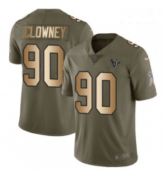 Youth Nike Houston Texans 90 Jadeveon Clowney Limited OliveGold 2017 Salute to Service NFL Jersey Youth Nike Houston Texans 90 Jadeveon Clowney Limited OliveGold 2017 Salute to Service NFL Jersey