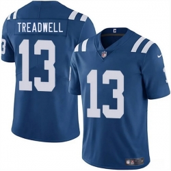 Men Indianapolis Colts 13 Laquon Treadwell Blue 2025 Vapor Limited Stitched Football Jersey
