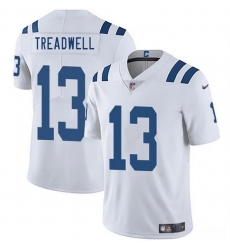 Men Indianapolis Colts 13 Laquon Treadwell White 2025 Vapor Limited Stitched Football Jersey Men Indianapolis Colts 13 Laquon Treadwell White 2025 Vapor Limited Stitched Football Jersey