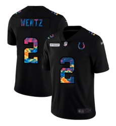 Men Indianapolis Colts 2 Carson Wentz Men Nike Multi Color Black 2020 NFL Crucial Catch Vapor Untouchable Limited Jersey Men Indianapolis Colts 2 Carson Wentz Men Nike Multi Color Black 2020 NFL Crucial Catch Vapor Untouchable Limited Jersey