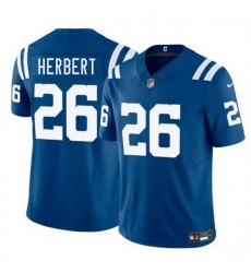 Men Indianapolis Colts 26 Khalil Herbert Blue 2025 F U S E Vapor Limited Stitched Football Jersey Men Indianapolis Colts 26 Khalil Herbert Blue 2025 F U S E Vapor Limited Stitched Football Jersey