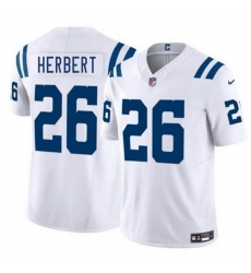 Men Indianapolis Colts 26 Khalil Herbert White 2025 F U S E Vapor Limited Stitched Football Jersey Men Indianapolis Colts 26 Khalil Herbert White 2025 F U S E Vapor Limited Stitched Football Jersey