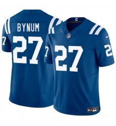 Men Indianapolis Colts 27 Cam Bynuml Blue 2025 F U S E  Vapor Limited Stitched Football Jersey