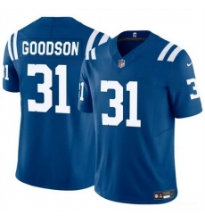 Men Indianapolis Colts 31 Tyler Goodson Blue 2024 F U S E Vapor Limited Stitched Football Jersey Men Indianapolis Colts 31 Tyler Goodson Blue 2024 F U S E Vapor Limited Stitched Football Jersey