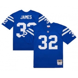 Men Indianapolis Colts 32 Edgerrin James Royal 1999 Stitched Football Jersey