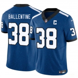 Men Indianapolis Colts 38 Corey Ballentine Blue 2025 F U S E  Throwback Vapor Limited Stitched Football Jersey