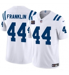 Men Indianapolis Colts 44 Zaire Franklin White 2024 F U S E With 4 Star C Patch Vapor Limited Stitched Football Jersey Men Indianapolis Colts 44 Zaire Franklin White 2024 F U S E With 4 Star C Patch Vapor Limited Stitched Football Jersey