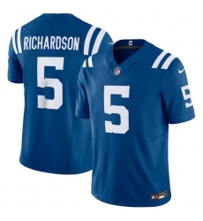 Men Indianapolis Colts 5 Anthony Richardson Blue 2023 F U S E Vapor Untouchable Stitched Football Jersey Men Indianapolis Colts 5 Anthony Richardson Blue 2023 F U S E Vapor Untouchable Stitched Football Jersey