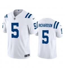 Men Indianapolis Colts 5 Anthony Richardson White 2023 F U S E Vapor Untouchable Stitched Football Jersey Men Indianapolis Colts 5 Anthony Richardson White 2023 F U S E Vapor Untouchable Stitched Football Jersey
