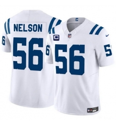 Men Indianapolis Colts 56 Quenton Nelson White 2024 F U S E With 4 Star C Patch Vapor Limited Stitched Football Jersey Men Indianapolis Colts 56 Quenton Nelson White 2024 F U S E With 4 Star C Patch Vapor Limited Stitched Football Jersey