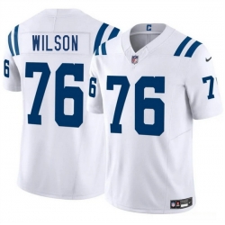 Men Indianapolis Colts 76 Jack Wilson White 2025 F U S E  Vapor Limited Stitched Football Jersey