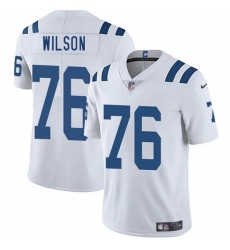 Men Indianapolis Colts 76 Jack Wilson White 2025 Vapor Limited Stitched Football Jersey