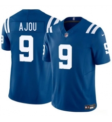 Men Indianapolis Colts 9 Ajou Ajou Blue 2025 F U S E Vapor Limited Stitched Football Jersey Men Indianapolis Colts 9 Ajou Ajou Blue 2025 F U S E Vapor Limited Stitched Football Jersey