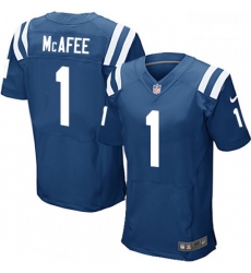 Men Nike Indianapolis Colts 1 Pat McAfee Elite Royal Blue Team Color NFL Jersey Men Nike Indianapolis Colts 1 Pat McAfee Elite Royal Blue Team Color NFL Jersey