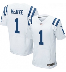Men Nike Indianapolis Colts 1 Pat McAfee Elite White NFL Jersey Men Nike Indianapolis Colts 1 Pat McAfee Elite White NFL Jersey