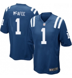 Men Nike Indianapolis Colts 1 Pat McAfee Game Royal Blue Team Color NFL Jersey Men Nike Indianapolis Colts 1 Pat McAfee Game Royal Blue Team Color NFL Jersey