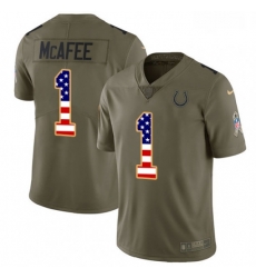 Men Nike Indianapolis Colts 1 Pat McAfee Limited OliveUSA Flag 2017 Salute to Service NFL Jersey Men Nike Indianapolis Colts 1 Pat McAfee Limited OliveUSA Flag 2017 Salute to Service NFL Jersey