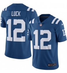 Men Nike Indianapolis Colts 12 Andrew Luck Limited Royal Blue Rush Vapor Untouchable NFL Jersey Men Nike Indianapolis Colts 12 Andrew Luck Limited Royal Blue Rush Vapor Untouchable NFL Jersey