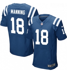 Men Nike Indianapolis Colts 18 Peyton Manning Elite Royal Blue Team Color NFL Jersey Men Nike Indianapolis Colts 18 Peyton Manning Elite Royal Blue Team Color NFL Jersey