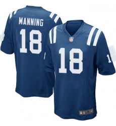 Men Nike Indianapolis Colts 18 Peyton Manning Game Royal Blue Team Color NFL Jersey Men Nike Indianapolis Colts 18 Peyton Manning Game Royal Blue Team Color NFL Jersey