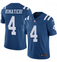 Men Nike Indianapolis Colts 4 Adam Vinatieri Limited Royal Blue Rush Vapor Untouchable NFL Jersey Men Nike Indianapolis Colts 4 Adam Vinatieri Limited Royal Blue Rush Vapor Untouchable NFL Jersey