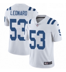 Men Nike Indianapolis Colts 53 Darius Leonard White Vapor Untouchable Limited Player NFL Jersey Men Nike Indianapolis Colts 53 Darius Leonard White Vapor Untouchable Limited Player NFL Jersey