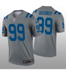 Men Nike Indianapolis Colts 99 Deforest Buckner Nike Gray Inverted Legend Jersey Men Nike Indianapolis Colts 99 Deforest Buckner Nike Gray Inverted Legend Jersey