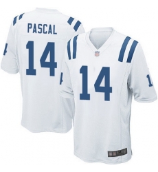 Men Zach Pascal Game Road Jersey 14 Football Indianapolis Colts White Men Zach Pascal Game Road Jersey 14 Football Indianapolis Colts White