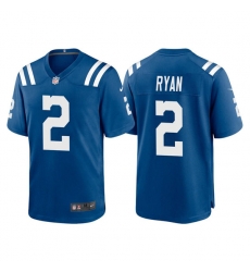 Men's Indianapolis Colts #2 Matt Ryan Blue Stitched Jersey Men's Indianapolis Colts #2 Matt Ryan Blue Stitched Jersey
