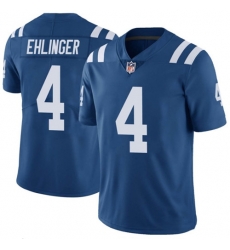 Men's Indianapolis Colts #4 Sam Ehlinger Blue Vapor Untouchable Stitched Jersey Men's Indianapolis Colts #4 Sam Ehlinger Blue Vapor Untouchable Stitched Jersey
