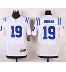 Nike Colts #19 Johnny Unitas White Mens Stitched NFL Elite Jersey Nike Colts #19 Johnny Unitas White Mens Stitched NFL Elite Jersey
