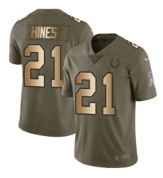 Nike Colts #21 Nyheim Hines Olive Gold Mens Stitched NFL Limited 2017 Salute To Service Jersey Nike Colts #21 Nyheim Hines Olive Gold Mens Stitched NFL Limited 2017 Salute To Service Jersey