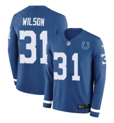Nike Colts 31 Quincy Wilson Royal Blue Team Color Men s Stitched NFL Limited Therma Long Sleeve Jersey Nike Colts 31 Quincy Wilson Royal Blue Team Color Men s Stitched NFL Limited Therma Long Sleeve Jersey