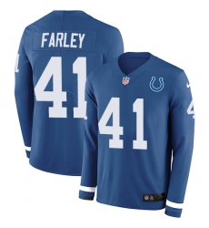 Nike Colts 41 Matthias Farley Royal Blue Team Color Men s Stitched NFL Limited Therma Long Sleeve Jersey Nike Colts 41 Matthias Farley Royal Blue Team Color Men s Stitched NFL Limited Therma Long Sleeve Jersey