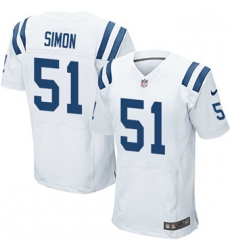 Nike Colts #51 John Simon White Mens Stitched NFL Elite Jersey Nike Colts #51 John Simon White Mens Stitched NFL Elite Jersey