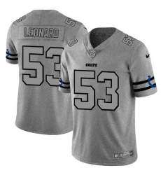 Nike Colts 53 Darius Leonard 2019 Gray Gridiron Gray Vapor Untouchable Limited Jersey Nike Colts 53 Darius Leonard 2019 Gray Gridiron Gray Vapor Untouchable Limited Jersey