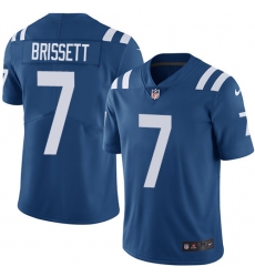 Nike Colts #7 Jacoby Brissett Royal Blue Team Color Mens Stitched NFL Vapor Untouchable Limited Jersey Nike Colts #7 Jacoby Brissett Royal Blue Team Color Mens Stitched NFL Vapor Untouchable Limited Jersey