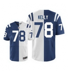 Nike Colts #78 Ryan Kelly Royal Blue White Mens Stitched NFL Elite Split Jersey Nike Colts #78 Ryan Kelly Royal Blue White Mens Stitched NFL Elite Split Jersey