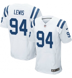 Nike Colts #94 Tyquan Lewis White Mens Stitched NFL Elite Jersey Nike Colts #94 Tyquan Lewis White Mens Stitched NFL Elite Jersey