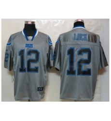 Nike Indianapolis Colts 12 Andrew Luck Grey Elite lights out NFL Jersey Nike Indianapolis Colts 12 Andrew Luck Grey Elite lights out NFL Jersey